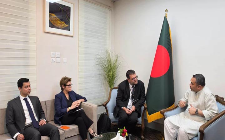 মাহদী আমিনের সঙ্গে বিশ্বব্যাংকের ডিভিশন ডিরেক্টর জ্যঁ পেম-এর সাক্ষাৎ
